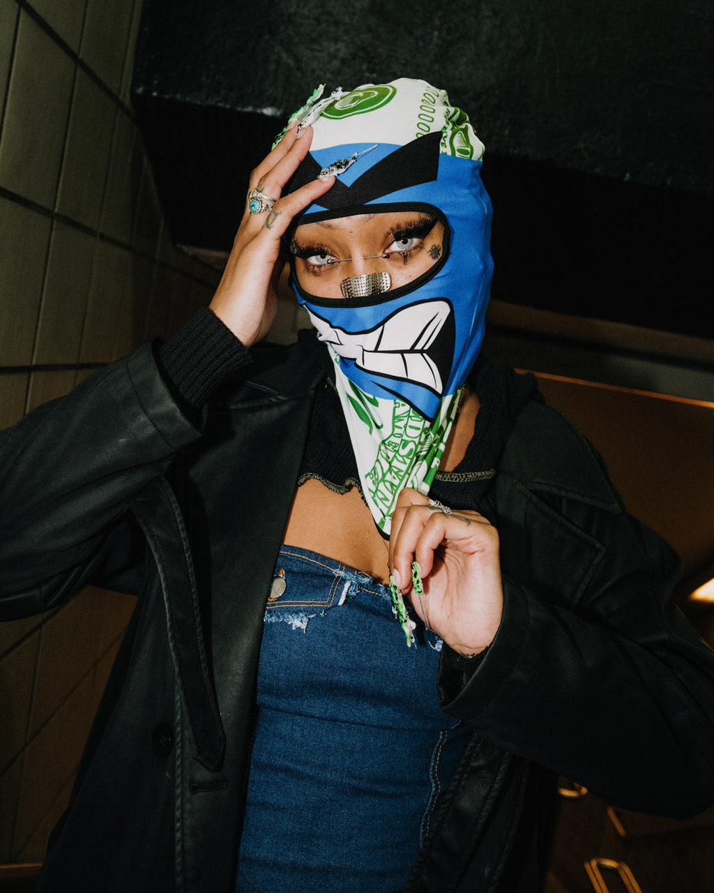 SPRAYGROUND Money Boy Ski Mask (Blue) — product image 5