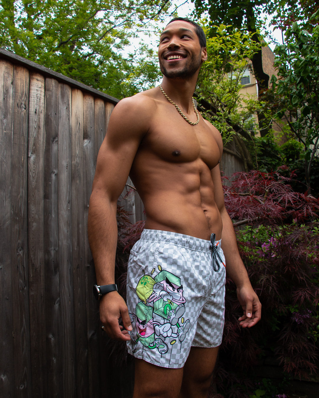 SPRAYGROUND Money Boys Sandbar Swim Trunks — product image 4