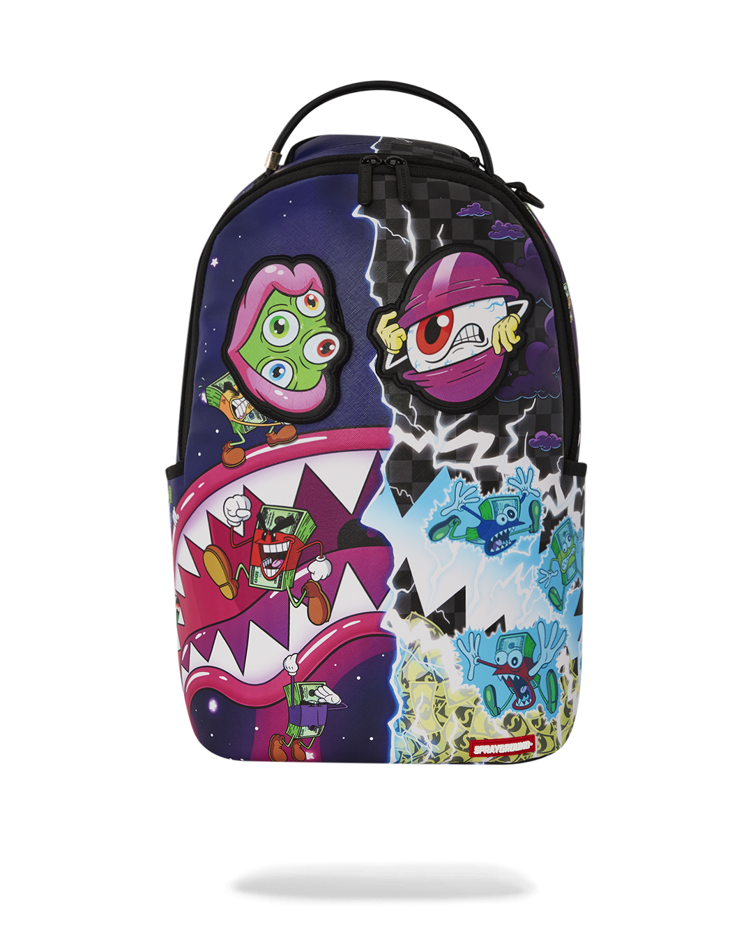 SPRAYGROUND Money Boys Split Crazy Eyes - 6 Removable Velcro Eye Patches Backpack — product image 4
