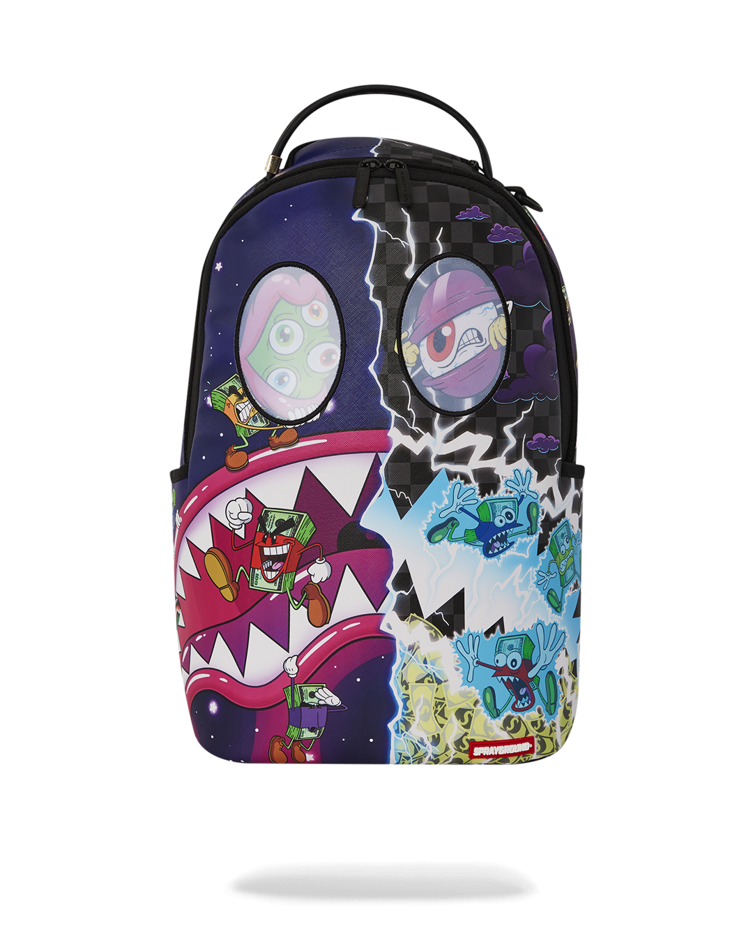 SPRAYGROUND Money Boys Split Crazy Eyes - 6 Removable Velcro Eye Patches Backpack — product image 6