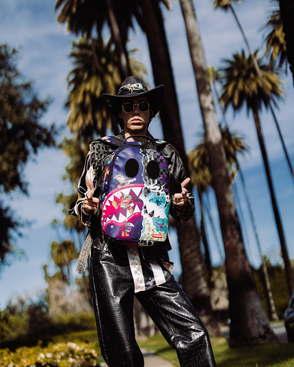 SPRAYGROUND Money Boys Split Crazy Eyes - 6 Removable Velcro Eye Patches Backpack — product image 8