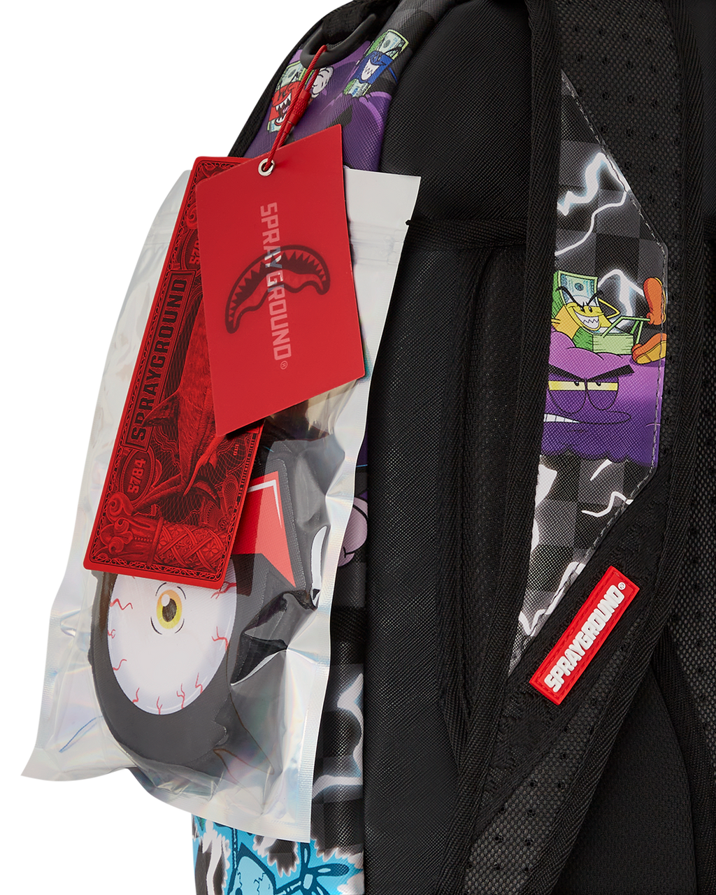 SPRAYGROUND Money Boys Split Crazy Eyes - 6 Removable Velcro Eye Patches Backpack — product image 19