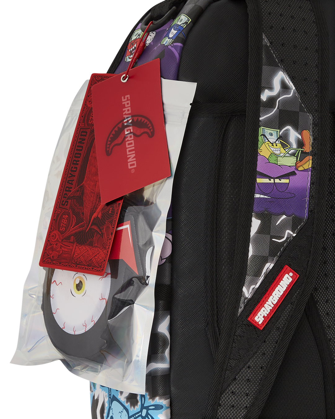 SPRAYGROUND Money Boys Split Crazy Eyes - 6 Removable Velcro Eye Patches Backpack — product image 19