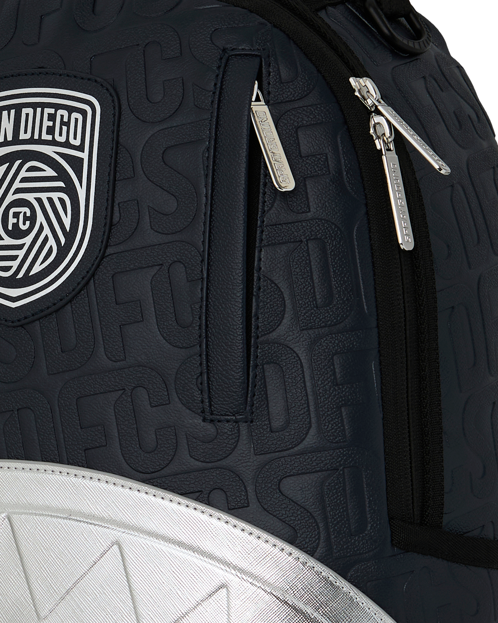 SPRAYGROUND Mls Collab - San Diego Silver Shark DLXSV Backpack — product image 6