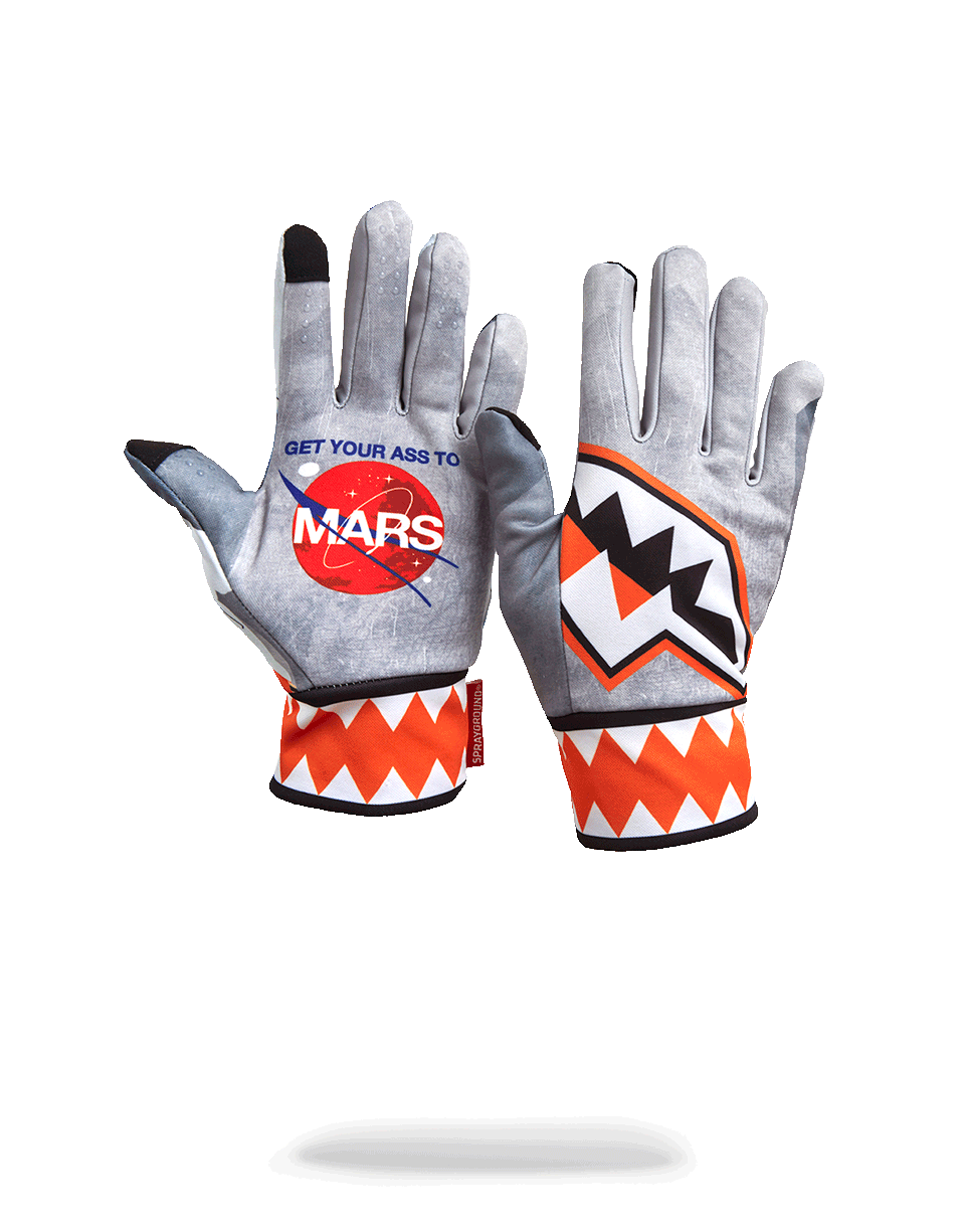 SPRAYGROUND Mission To Mars: Mars Shark (Buzz Aldrin Collab) Gloves — product image 1