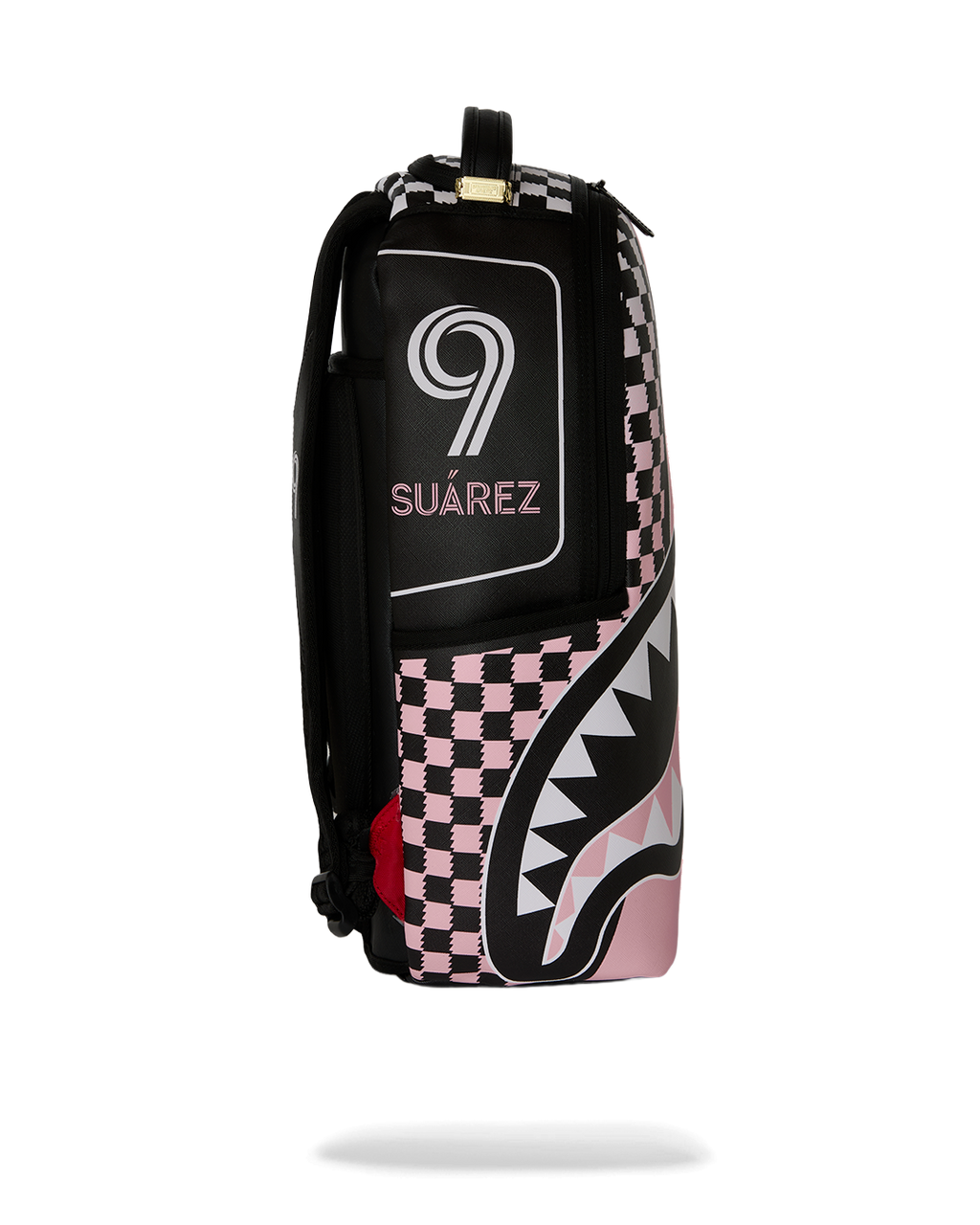SPRAYGROUND Mls Collab - Intermiami Luis Suarez Pink Stripe Backpack — product image 3