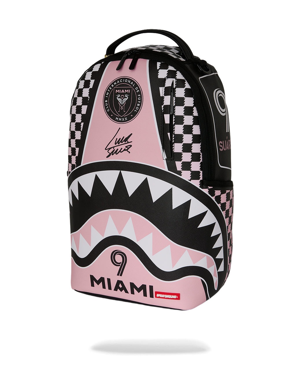 SPRAYGROUND Mls Collab - Intermiami Luis Suarez Pink Stripe Backpack — product image 5