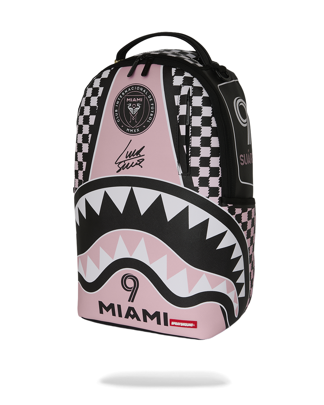 SPRAYGROUND Mls Collab - Intermiami Luis Suarez Pink Stripe Backpack — product image 5