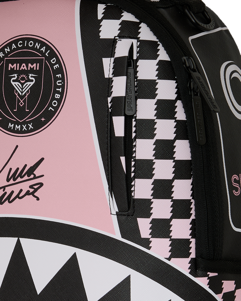 SPRAYGROUND Mls Collab - Intermiami Luis Suarez Pink Stripe Backpack — product image 6