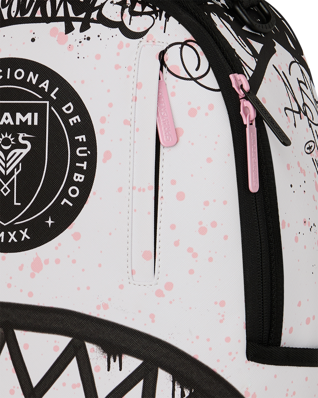 SPRAYGROUND Mls Collab - Intermiami Streetart (Wht) DLXSV Backpack — product image 6