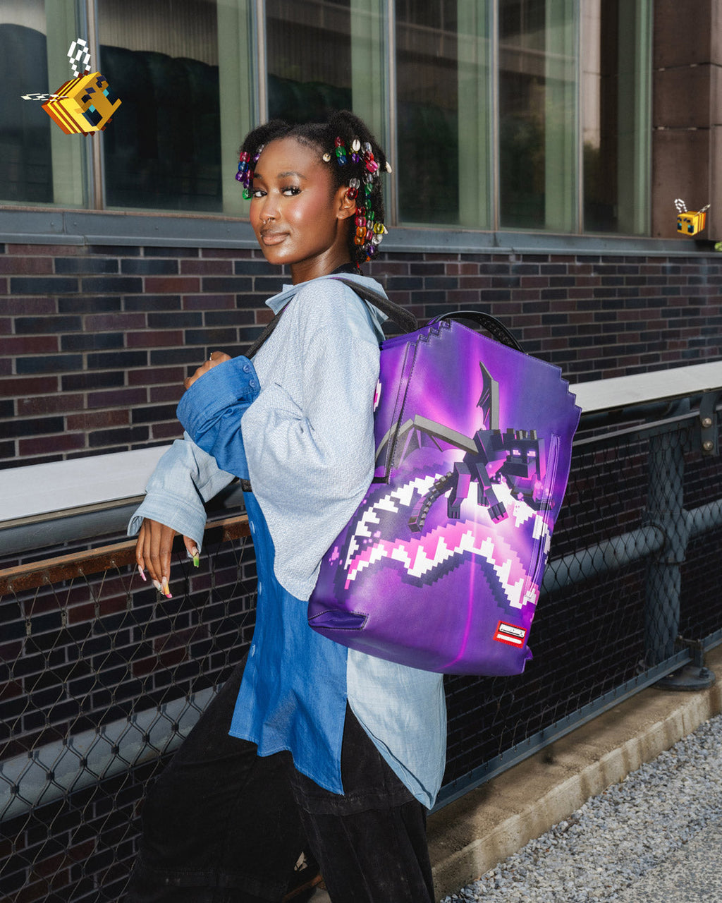 SPRAYGROUND Minecraft Ender Dragon Attack Backpack — product image 2