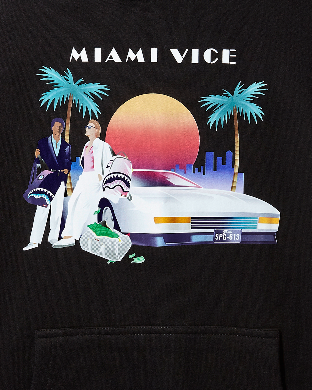SPRAYGROUND Miami Vice Hoody (Black) — product image 5