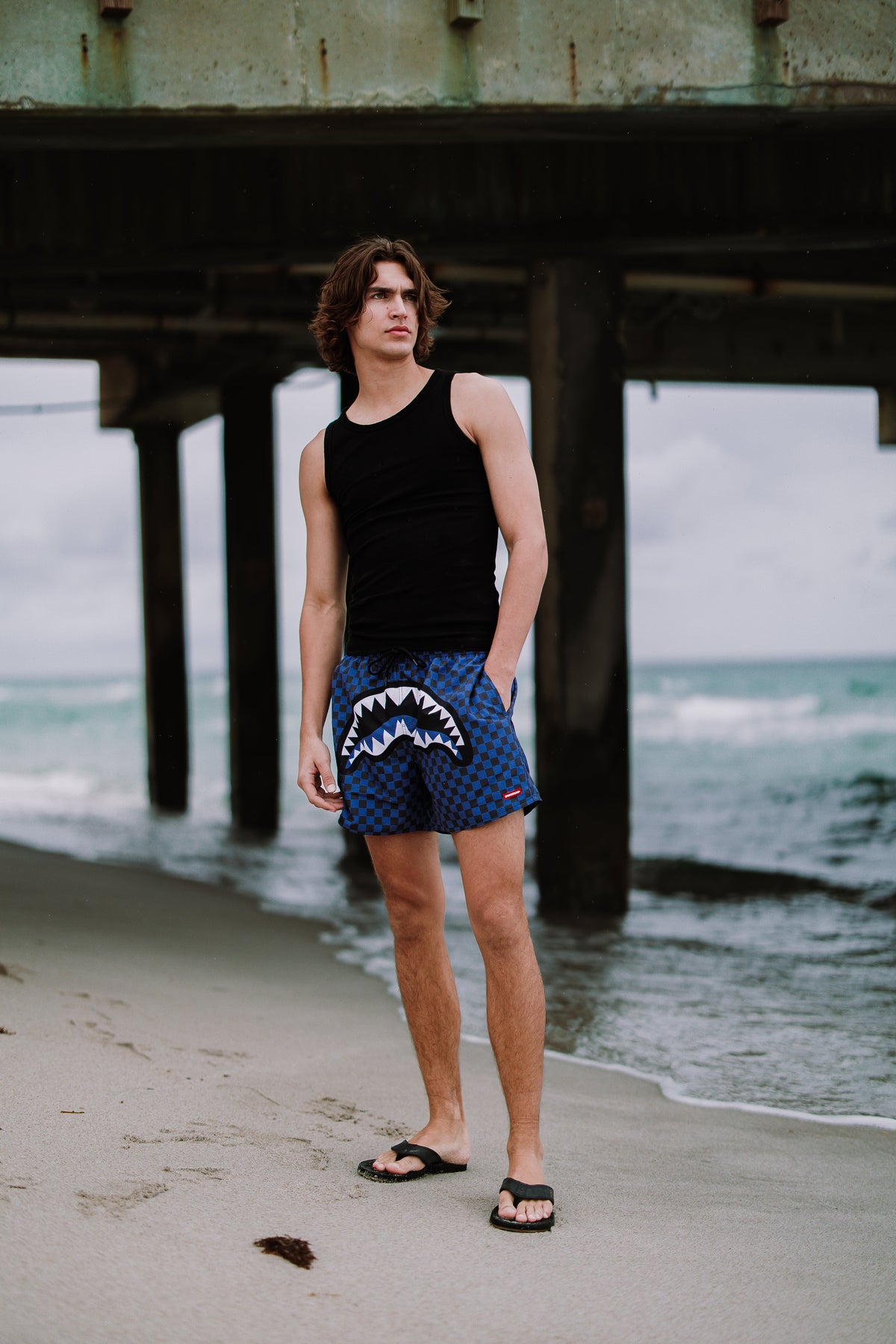 SPRAYGROUND Midnight Magic Sharks In Paris Swim Shorts — product image 2