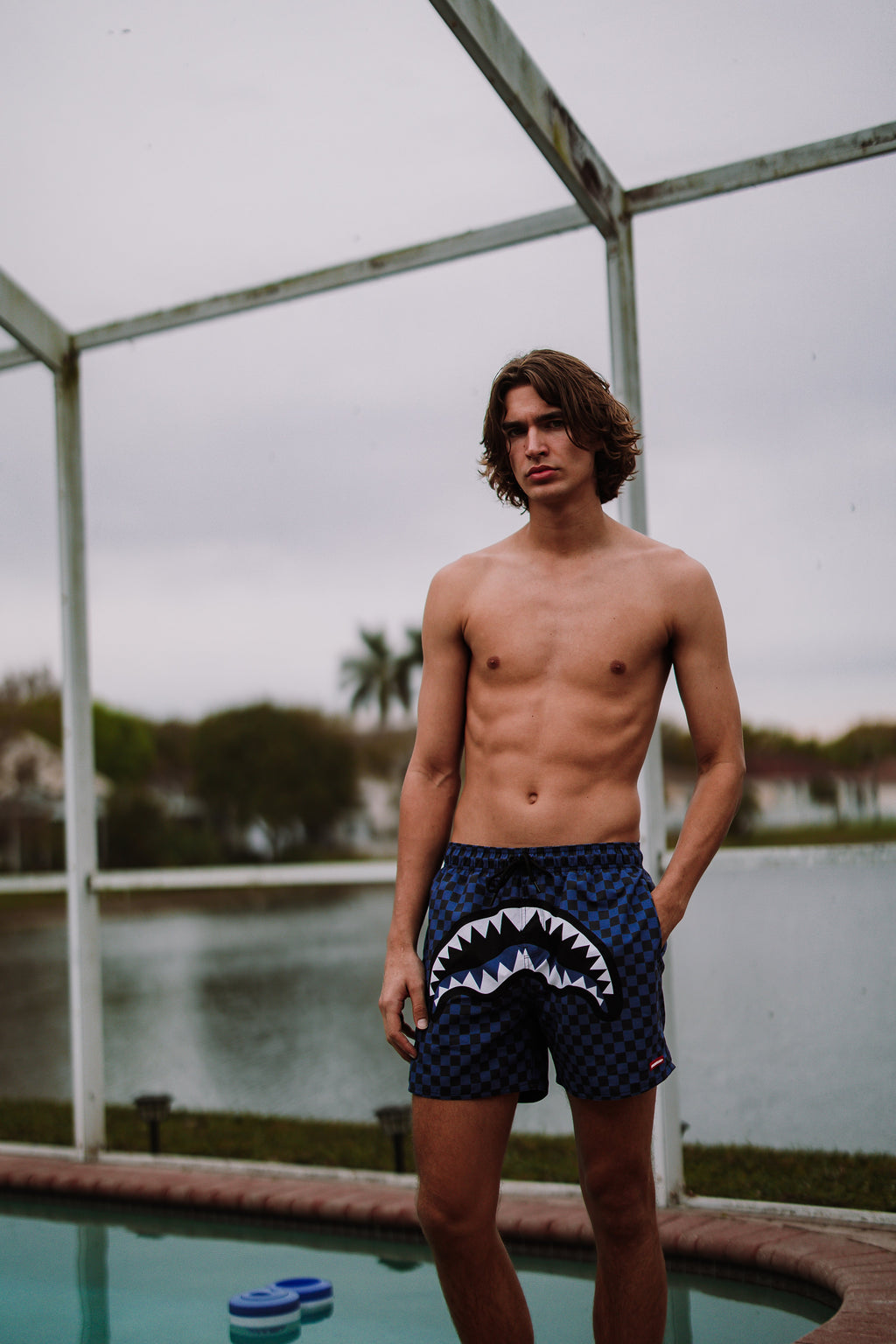 SPRAYGROUND Midnight Magic Sharks In Paris Swim Shorts — product image 4