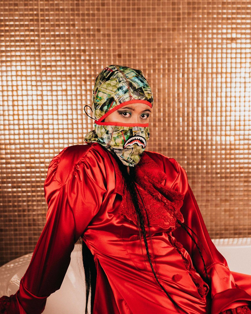 SPRAYGROUND Mama I Made It Pull Down Ski Mask — product image 2