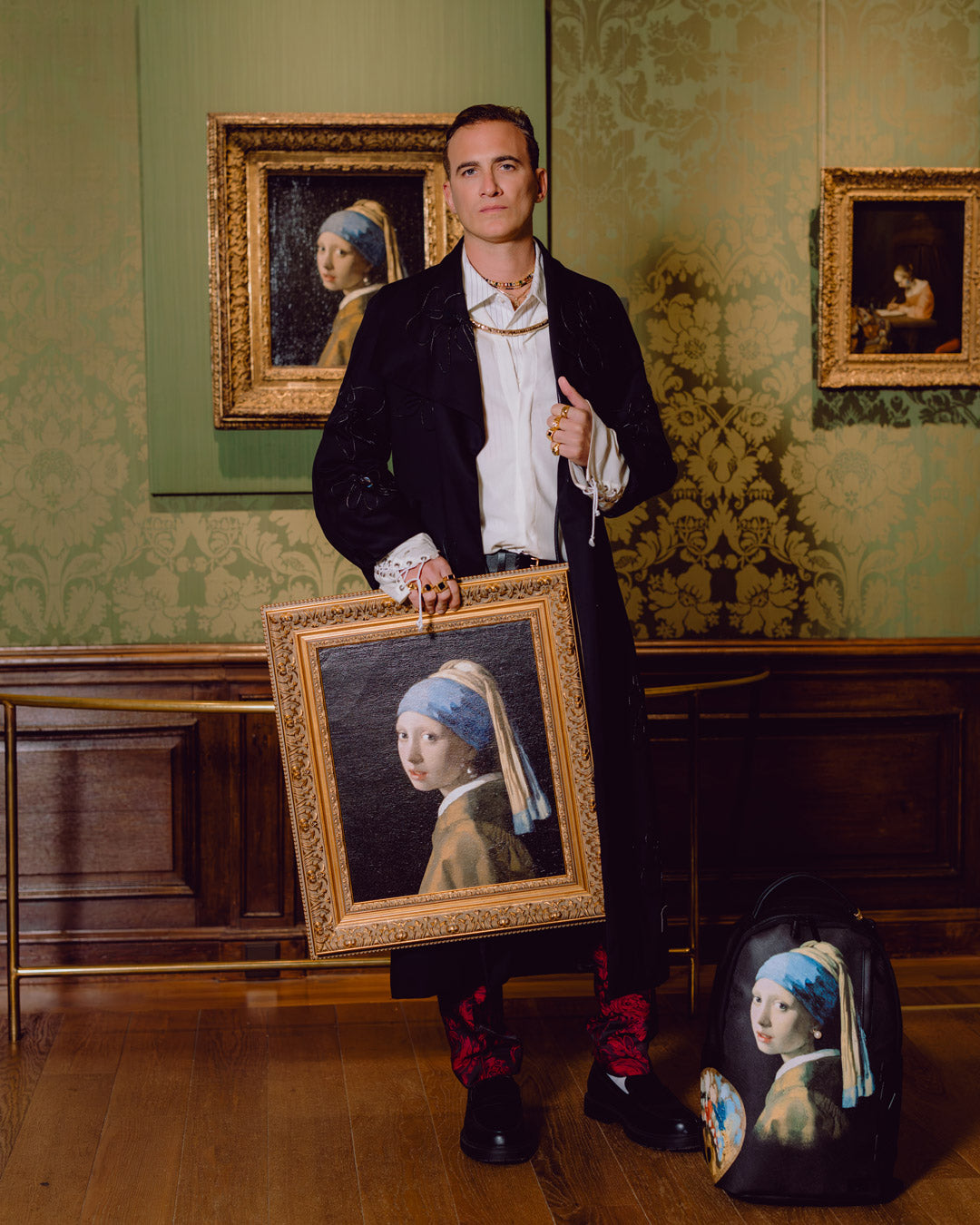 SPRAYGROUND Mauritshuis Museum Shark Palette Girl With A Pearl Earring Collab Backpack — product image 2