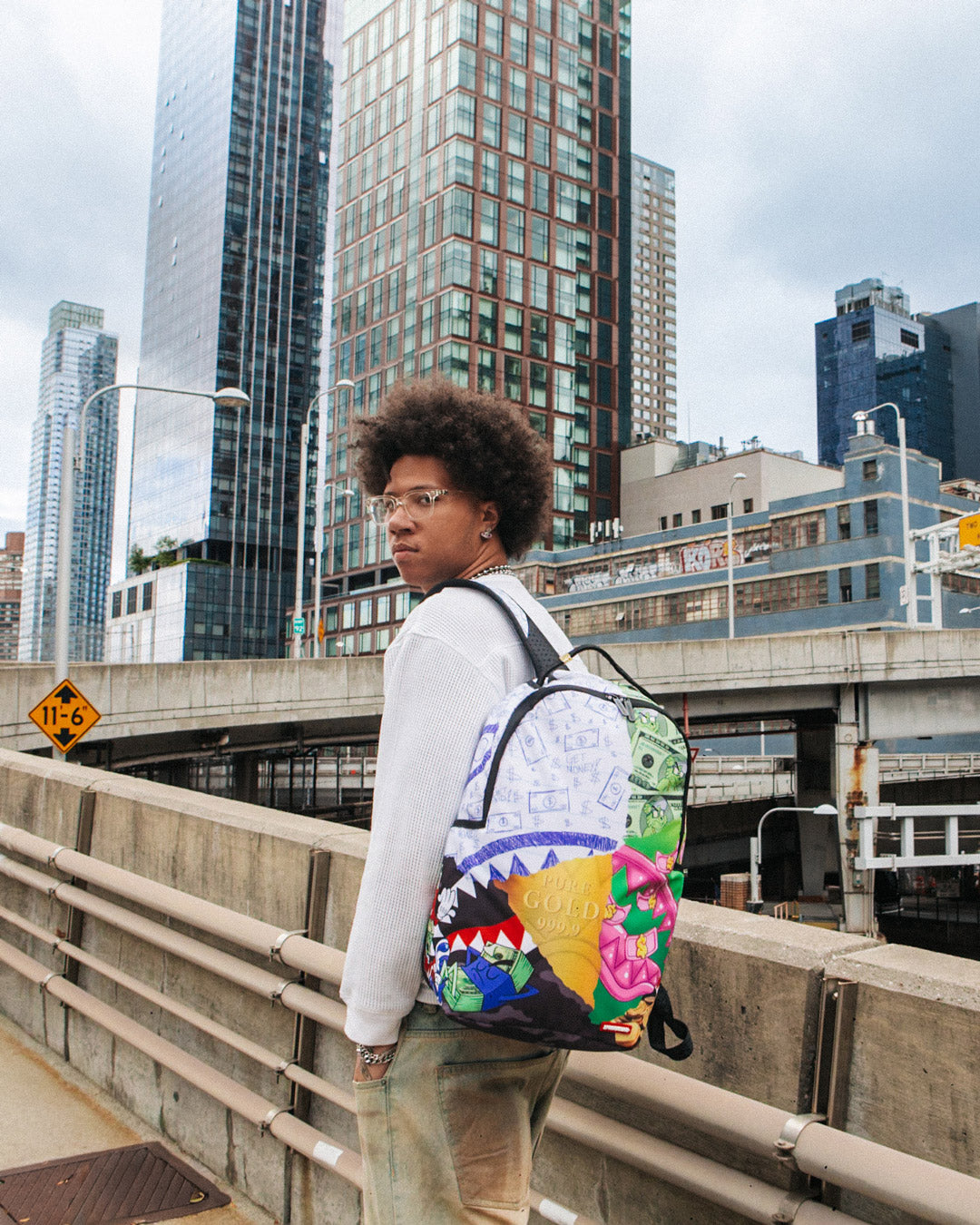 SPRAYGROUND Mean Money Collage Backpack — product image 2