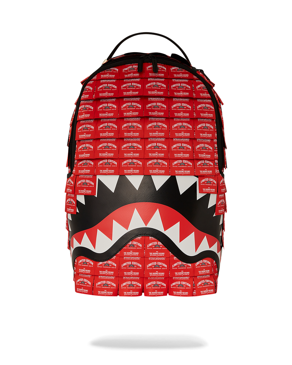 SPRAYGROUND Made Of Woven Labels Shark Backpack — product image 1