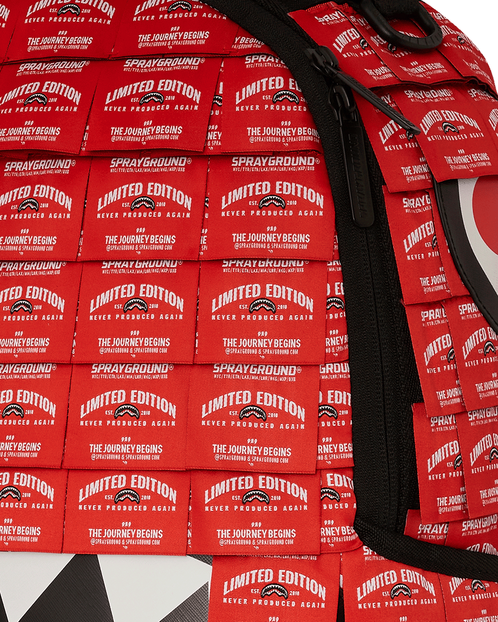 SPRAYGROUND Made Of Woven Labels Shark Backpack — product image 9