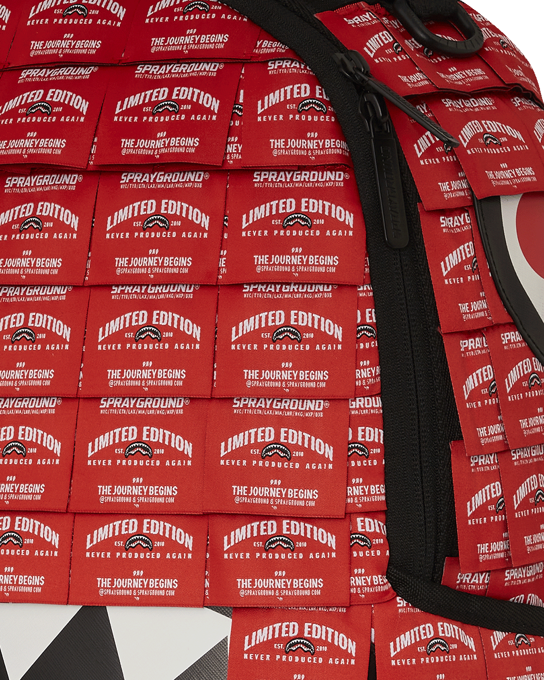 SPRAYGROUND Made Of Woven Labels Shark Backpack — product image 9