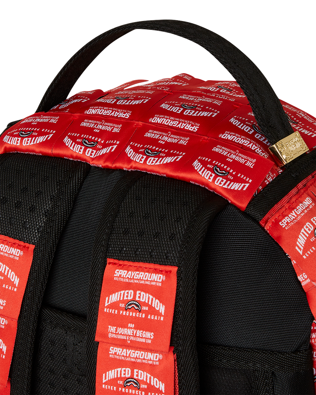 SPRAYGROUND Made Of Woven Labels Shark Backpack — product image 10