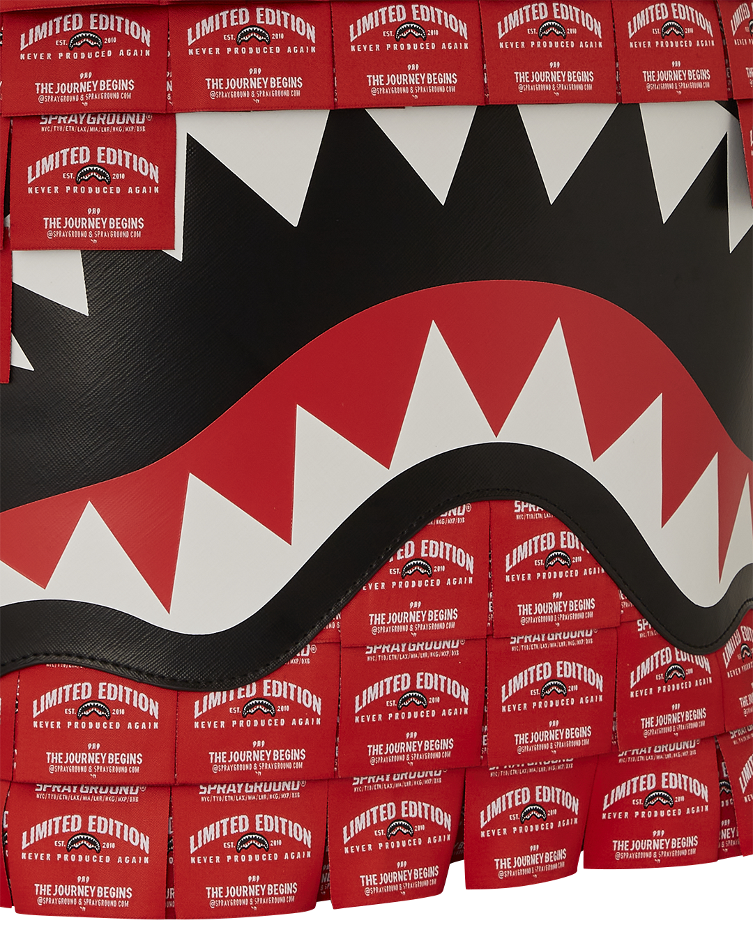 SPRAYGROUND Made Of Woven Labels Shark Backpack — product image 12