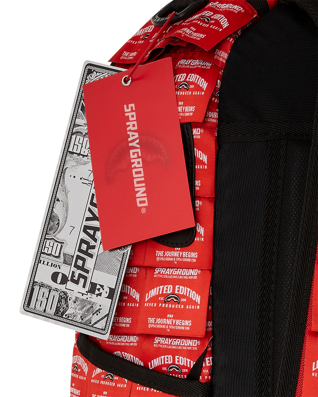 SPRAYGROUND Made Of Woven Labels Shark Backpack — product image 13