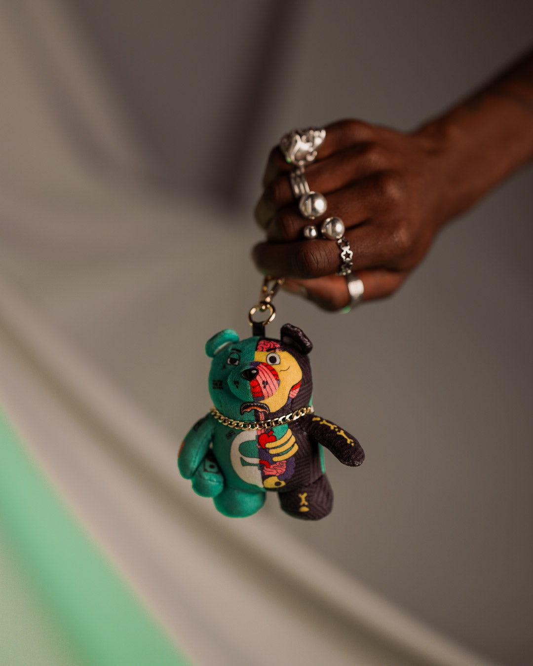 SPRAYGROUND Lil X-Ray Bear Keychain — product image 2