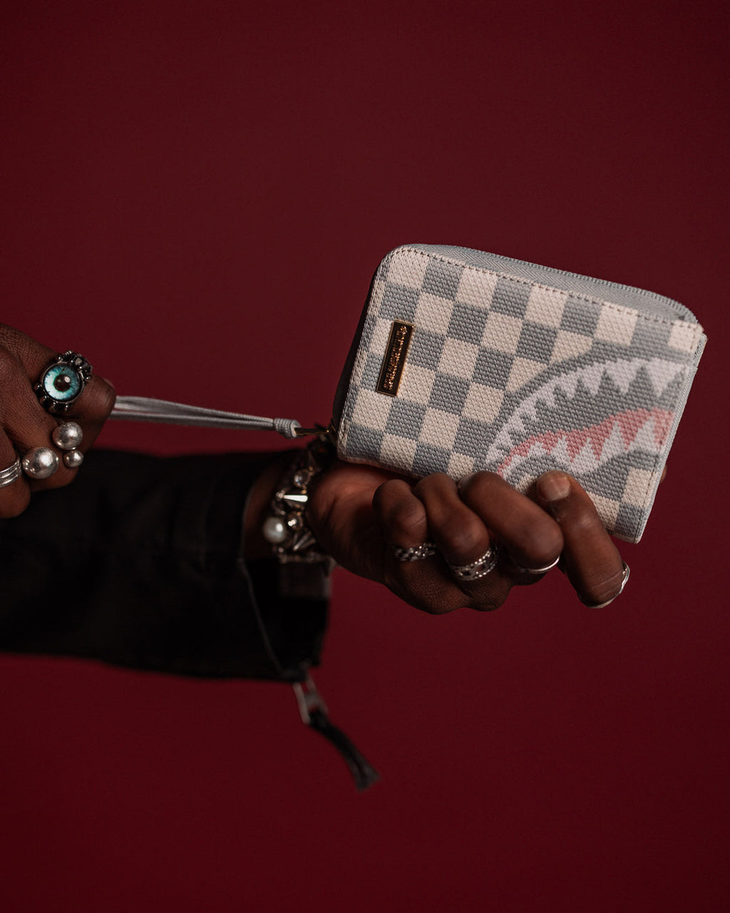 SPRAYGROUND Knit Sharks In Paris In Cream Wallet — product image 6