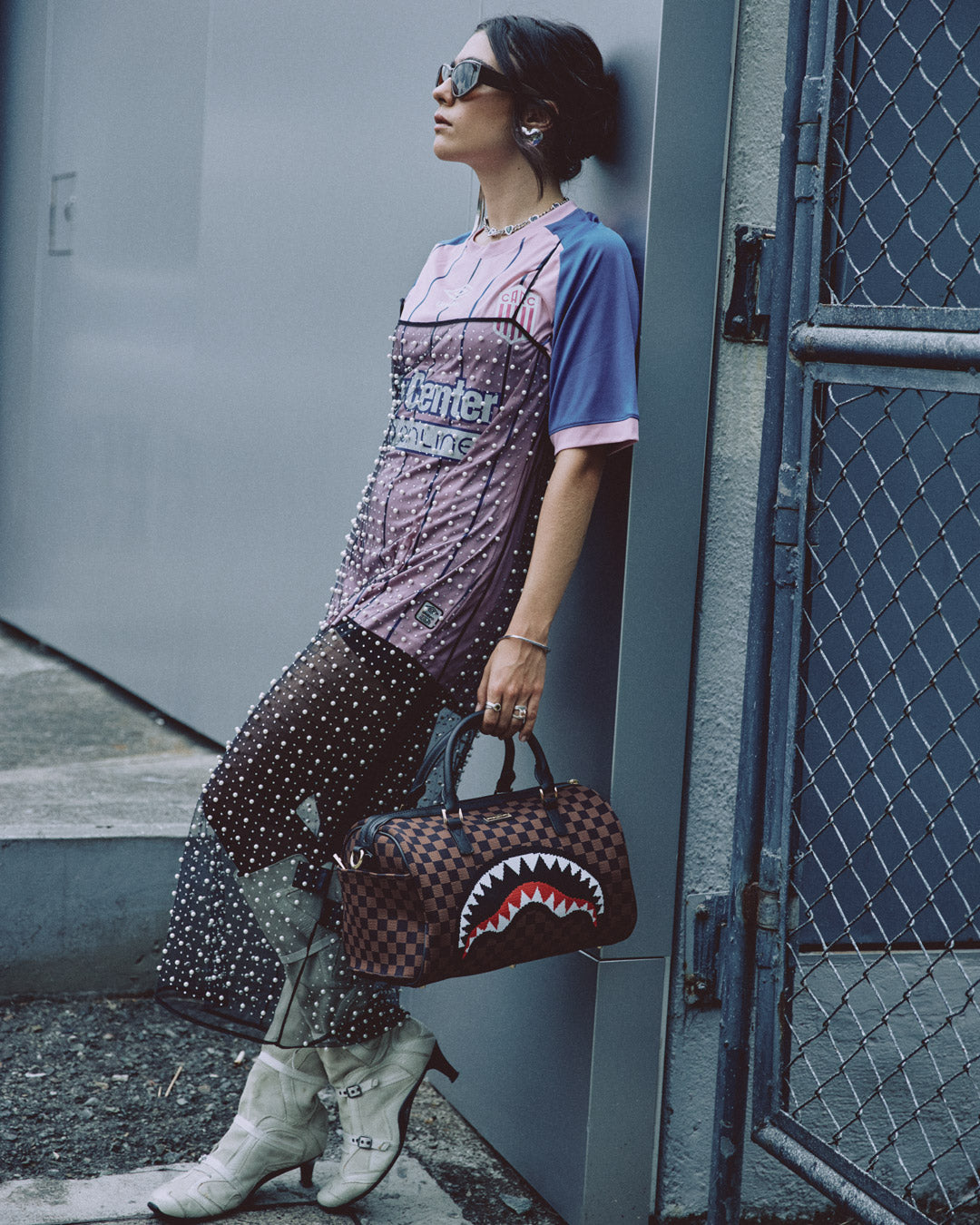 SPRAYGROUND Kyotoknit Sharks In Paris Mini Duffle — product image 4