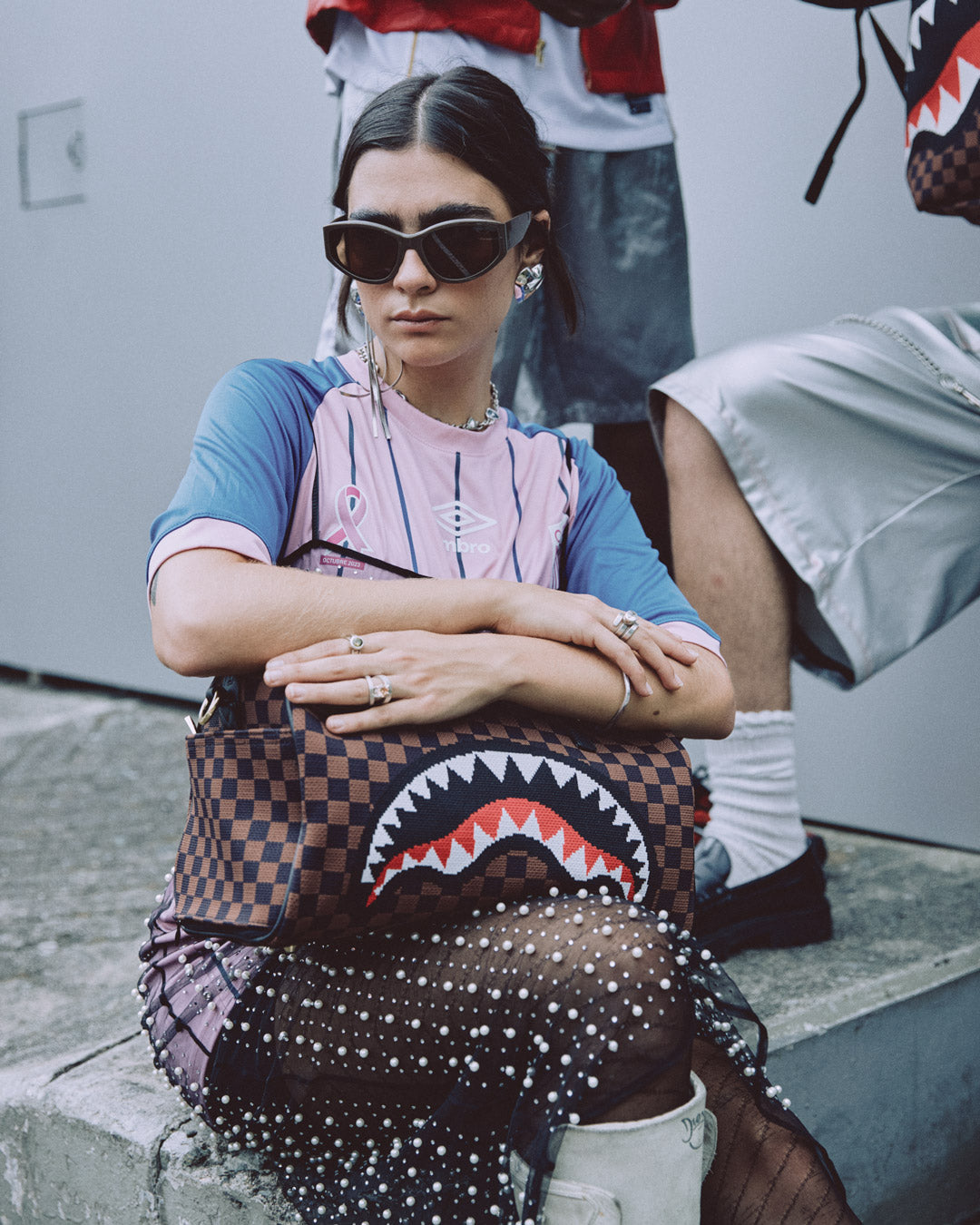 SPRAYGROUND Kyotoknit Sharks In Paris Mini Duffle — product image 6