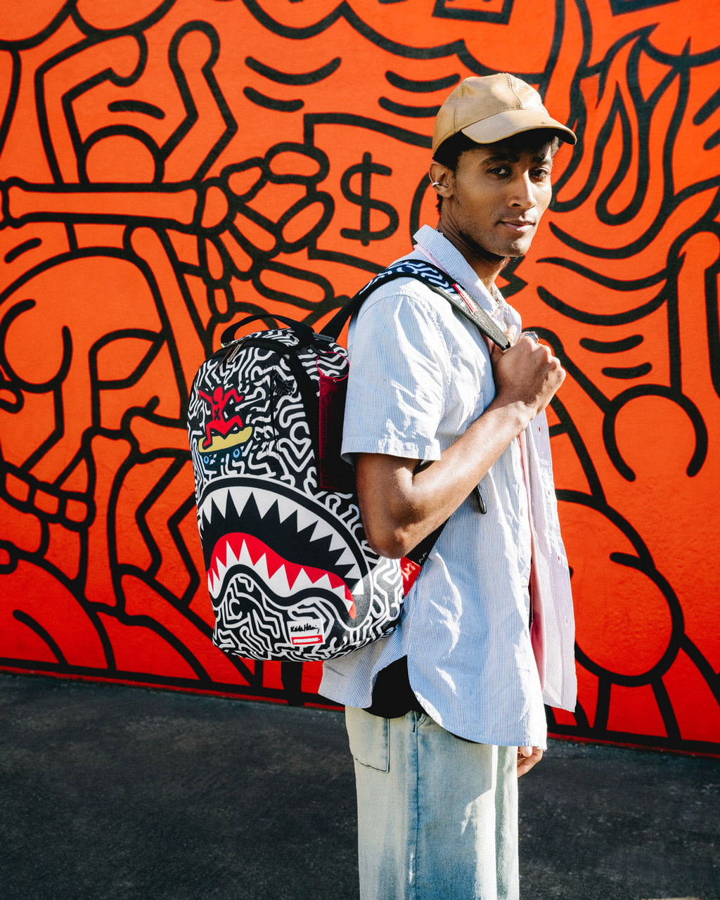 SPRAYGROUND Keith Haring Skater Shark DLXSR Backpack — product image 2