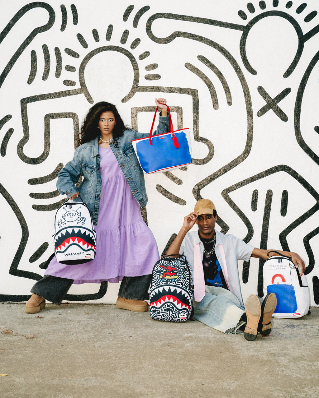 SPRAYGROUND Keith Haring Skater Shark DLXSR Backpack — product image 6