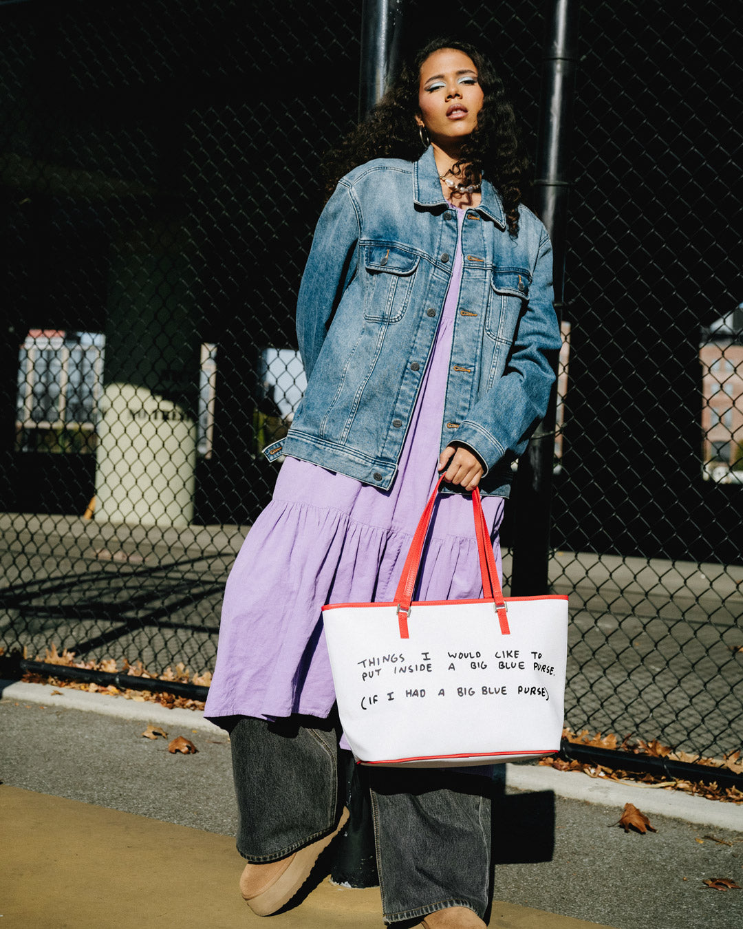 SPRAYGROUND Keith Haring The Big Blue Purse Art Tote — product image 6
