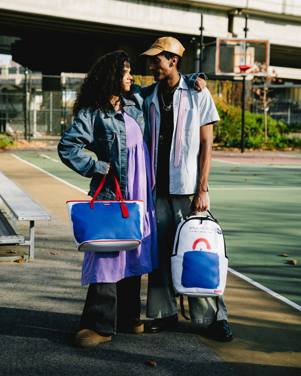 SPRAYGROUND Keith Haring The Big Blue Purse Art Tote — product image 10