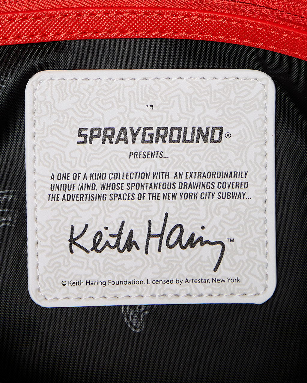 SPRAYGROUND Keith Haring The Big Blue Purse Art Tote — product image 13