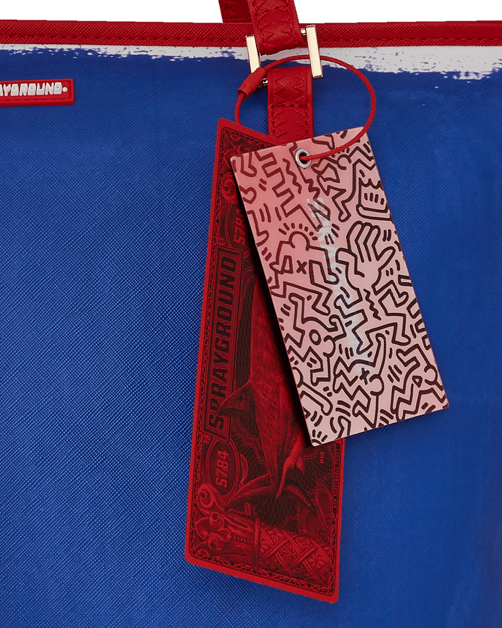 SPRAYGROUND Keith Haring The Big Blue Purse Art Tote — product image 15
