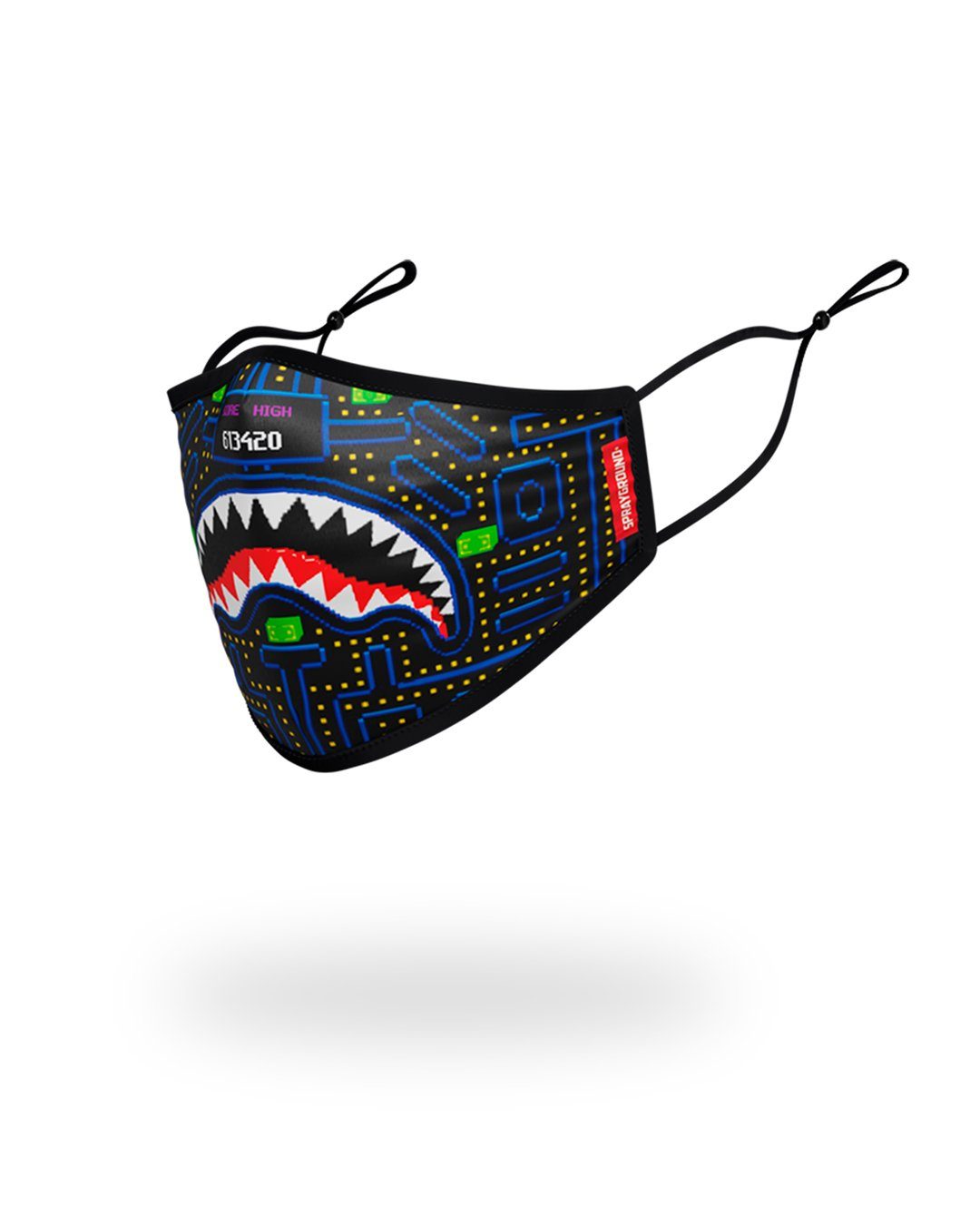SPRAYGROUND Kids Form Fitting Mask: Arcade Shark — product image 2