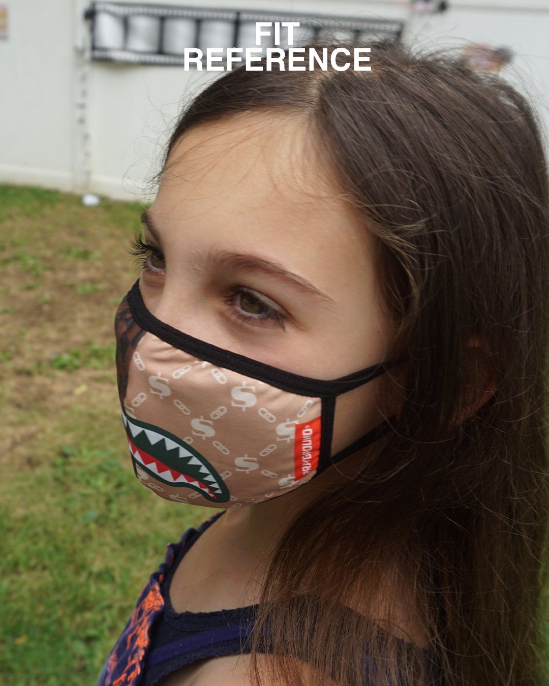 SPRAYGROUND Kids Form Fitting Mask: Shark Island — product image 3