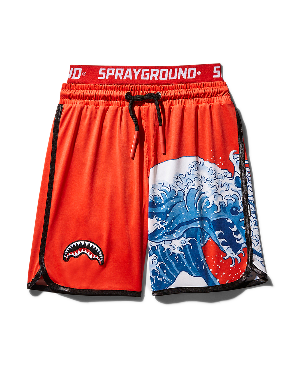 SPRAYGROUND Kids Japan Wave Swim Trunks (Red) — product image 1