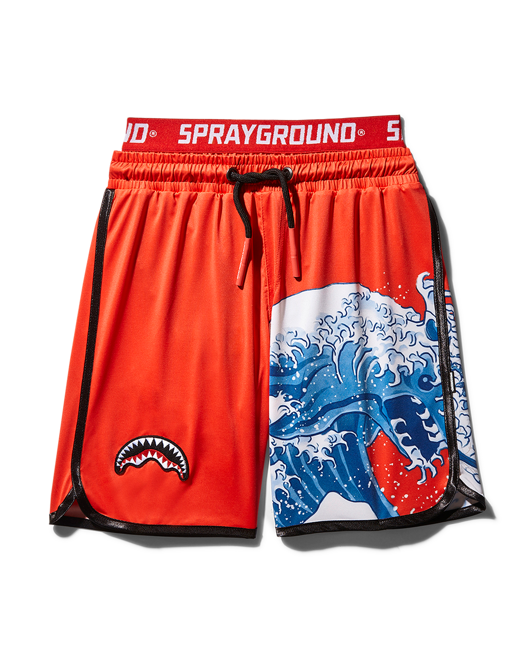 SPRAYGROUND Kids Japan Wave Swim Trunks (Red) — product image 1