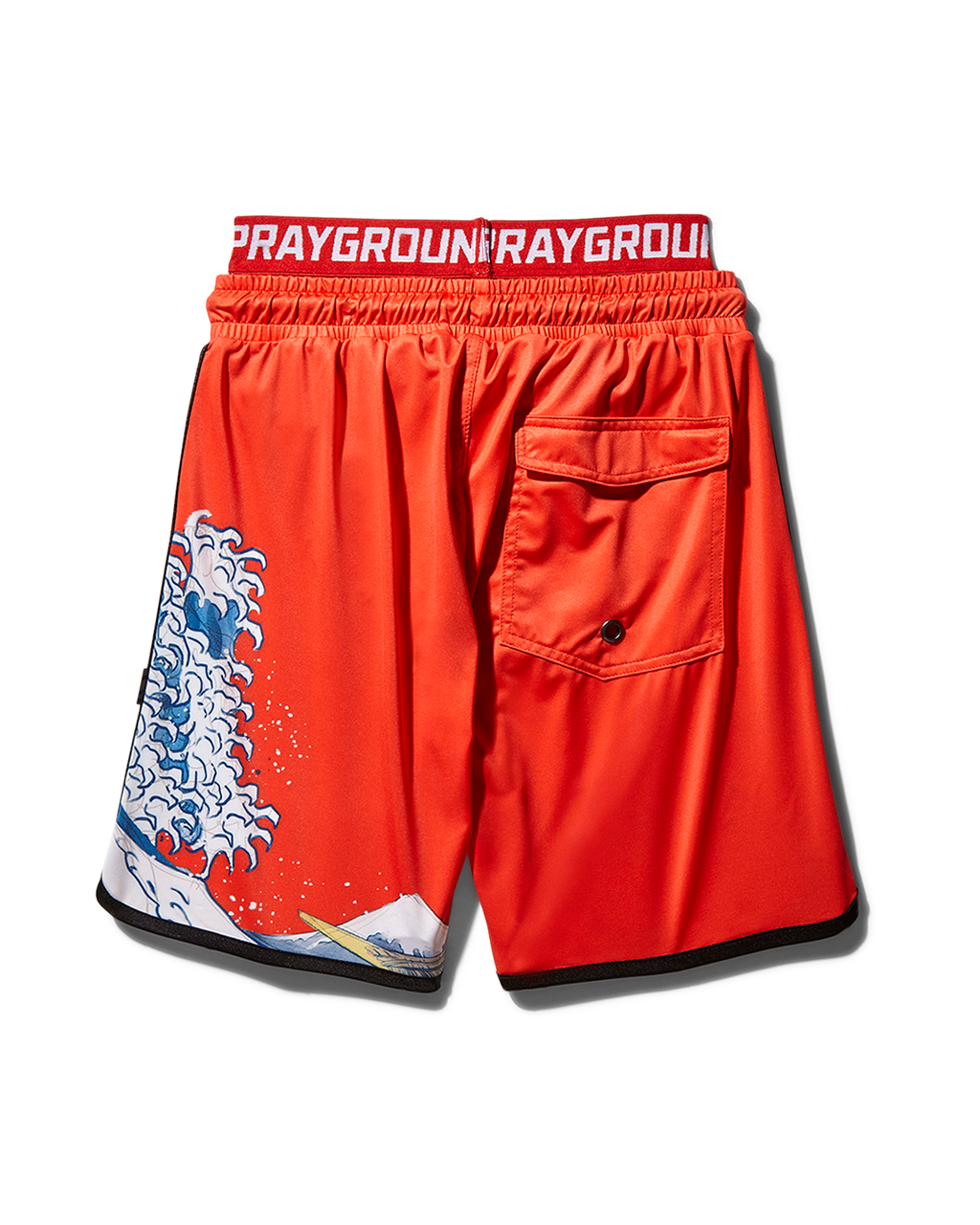 SPRAYGROUND Kids Japan Wave Swim Trunks (Red) — product image 2