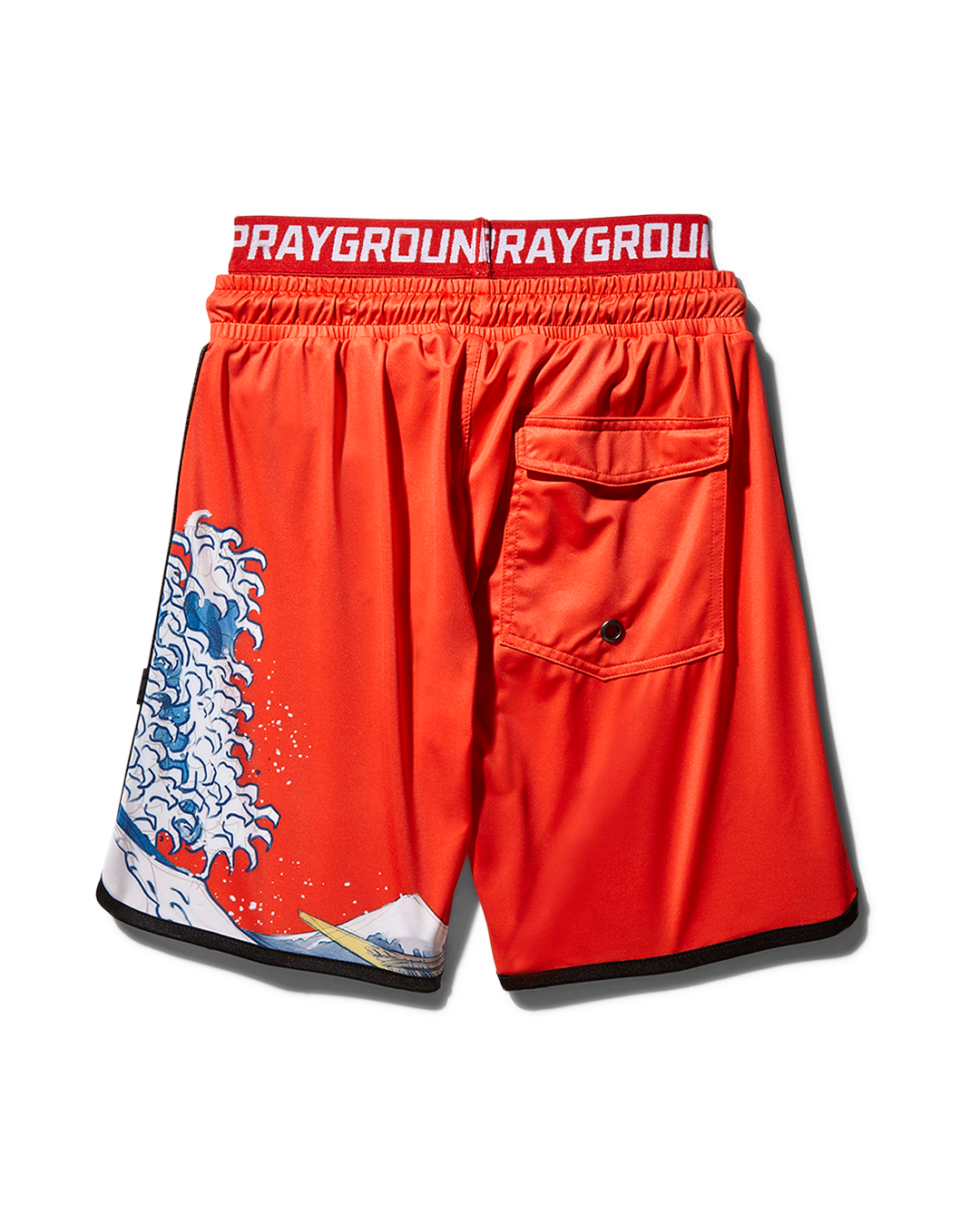 SPRAYGROUND Kids Japan Wave Swim Trunks (Red) — product image 2