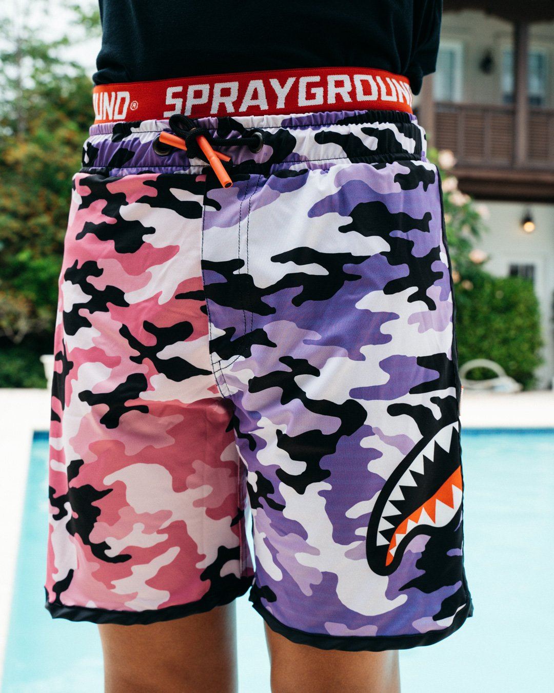 SPRAYGROUND Kids Split Camo Swim Trunks — product image 4