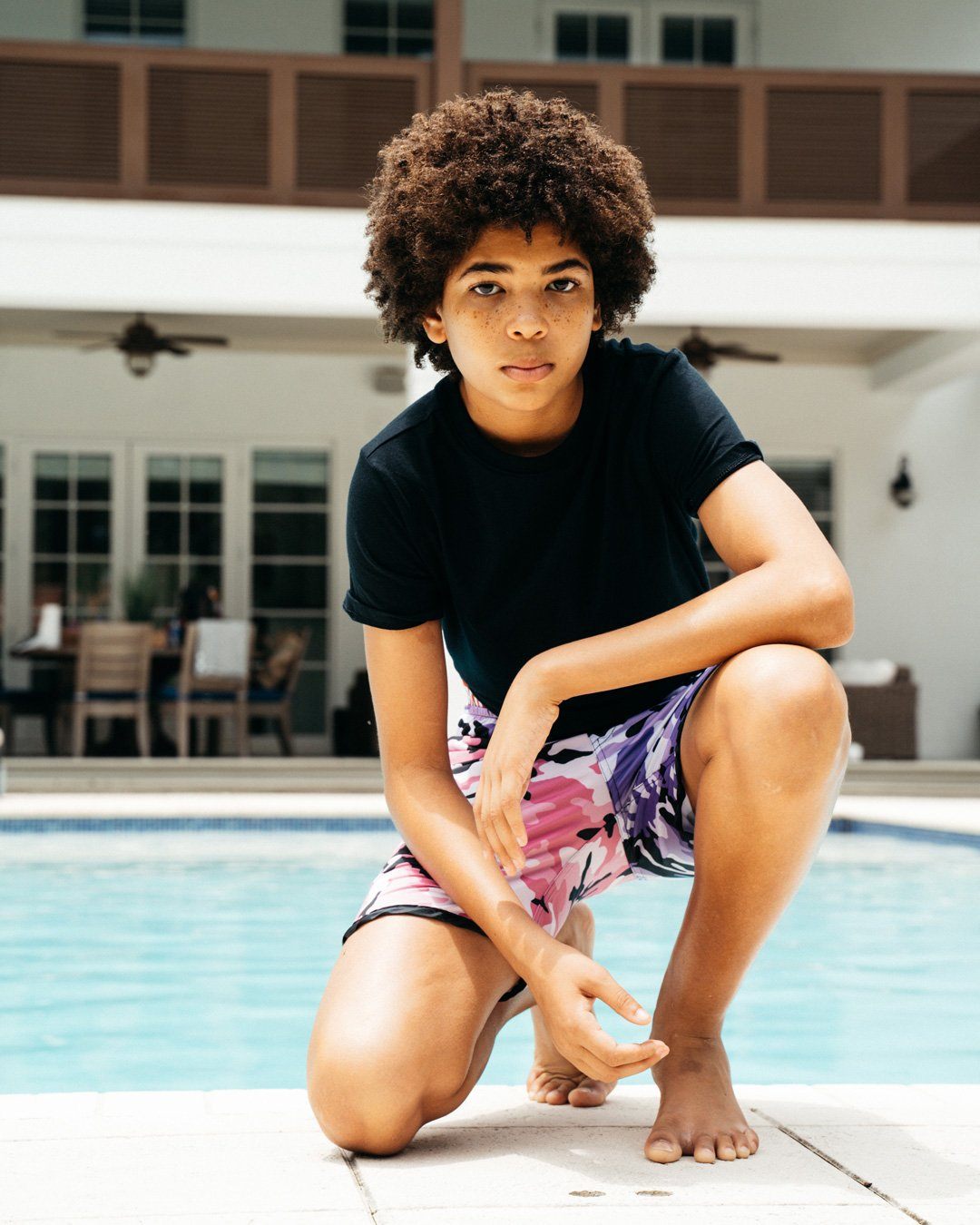 SPRAYGROUND Kids Split Camo Swim Trunks — product image 8