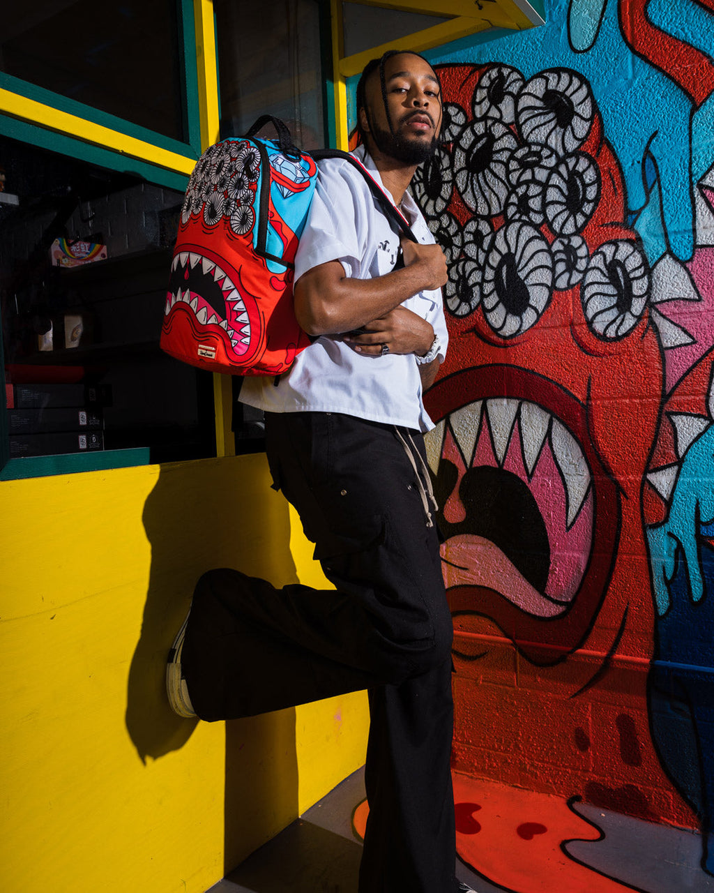 SPRAYGROUND Jorge Rodriguez The Artist Collab Blinky Shark Backpack — product image 6