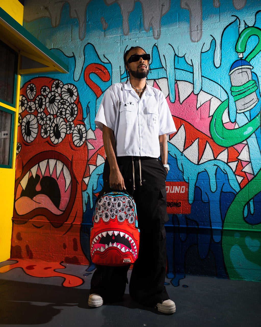 SPRAYGROUND Jorge Rodriguez The Artist Collab Blinky Shark Backpack — product image 8