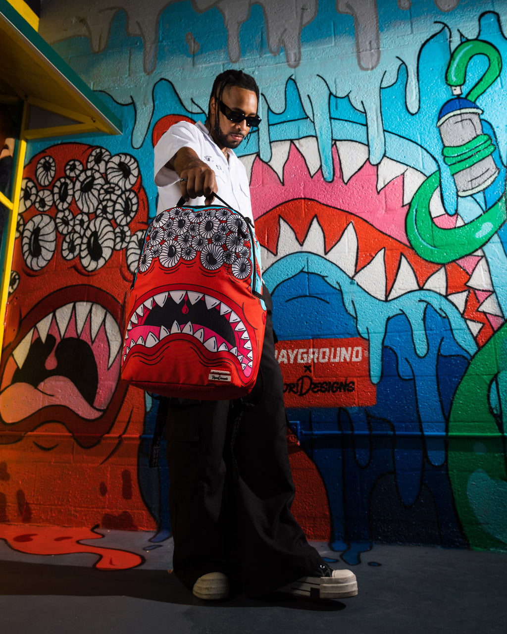 SPRAYGROUND Jorge Rodriguez The Artist Collab Blinky Shark Backpack — product image 10