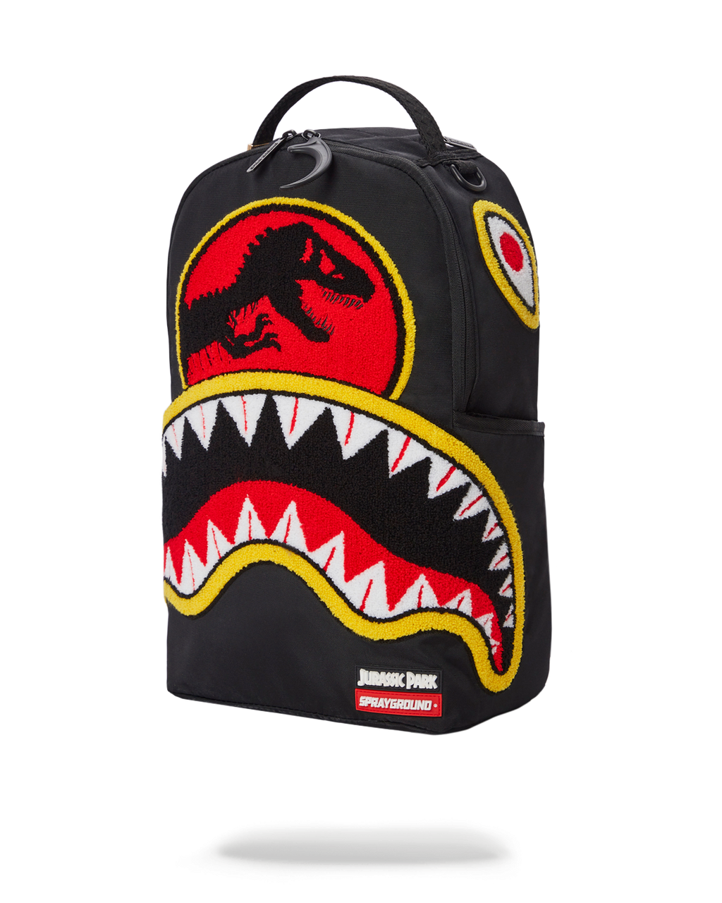 SPRAYGROUND Jurassic Park Shark "Chenille Shark" Backpack (DLXR) — product image 3
