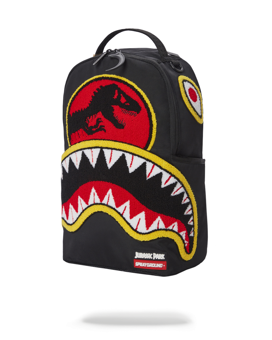 SPRAYGROUND Jurassic Park Shark "Chenille Shark" Backpack (DLXR) — product image 3